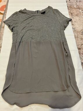 Mossimo Supply Co. Two-Tone Gray Short Sleeve Tunic